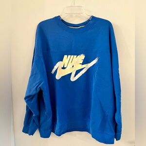 Nike blue crew neck sweatshirt, 3X